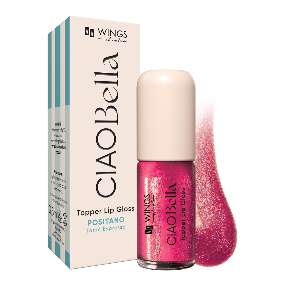 AA Wings Of Color Ciao Bella Topper Lip Gloss 03 Raspberry Glaze 3,5 ml