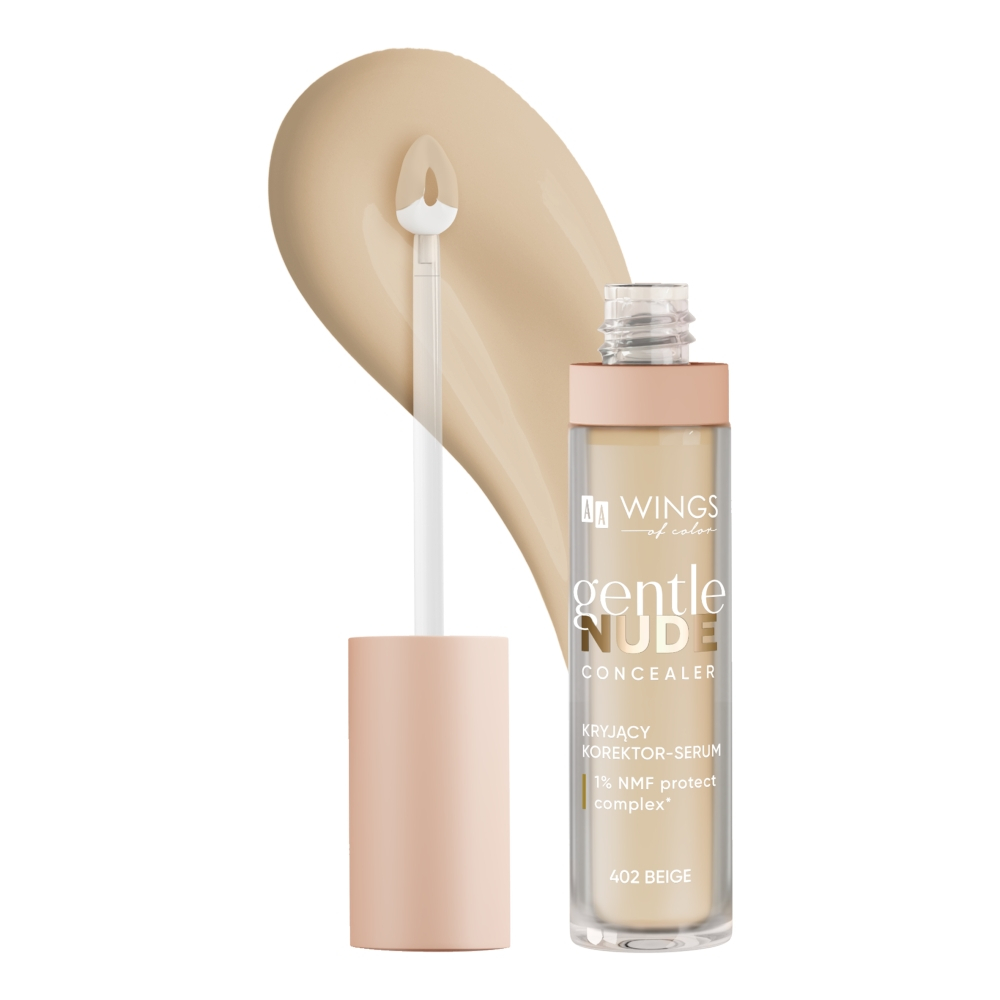AA WINGS OF COLOR Gentle Nude Concealer Kryjący korektor-serum 402 Beige 6,2 g