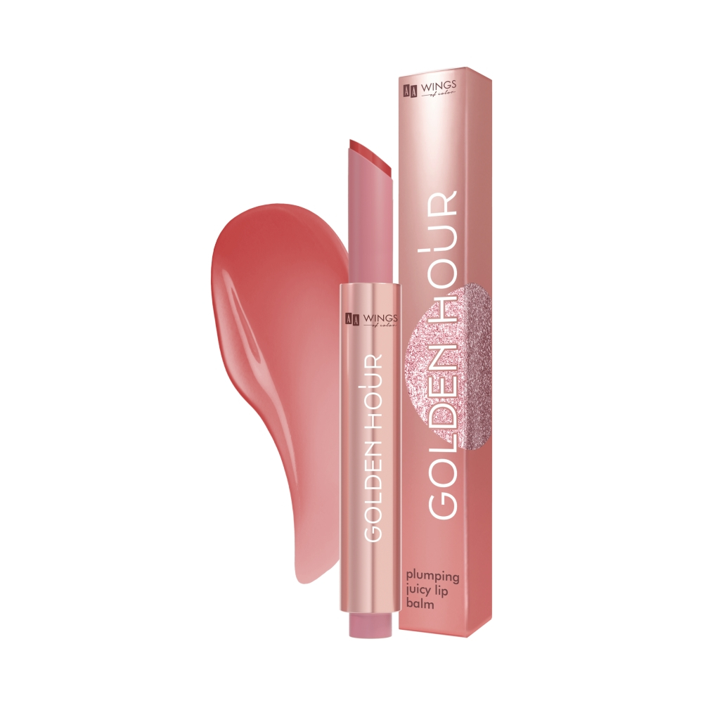 AA Wings of Color Golden Hour Juicy Plumping Lip Balm Balsam do ust 04 Blush Red 2,4g