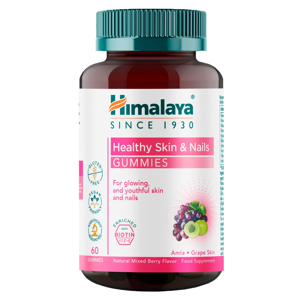Himalaya Healthy Skin & Nails Żelki 180 g (60 sztuk)