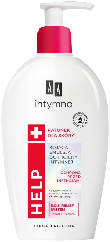 AA Intymna Ochrona&Pielęgnacja Help Emulsja do higieny intymnej - dozownik 300 ml