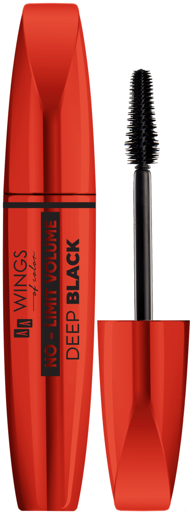 AA WINGS OF COLOR No Limit Volume Deep Black Pogrubiający tusz do rzęs głęboka czerń 6 g