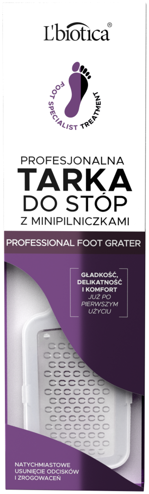 L'BIOTICA Profesjonalna tarka do stóp z minipilniczkami