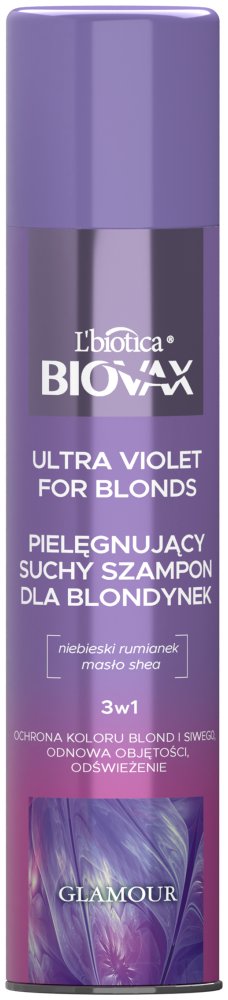 BIOVAX Glamour Ultra Violet for Blond suchy szampon 200 ml