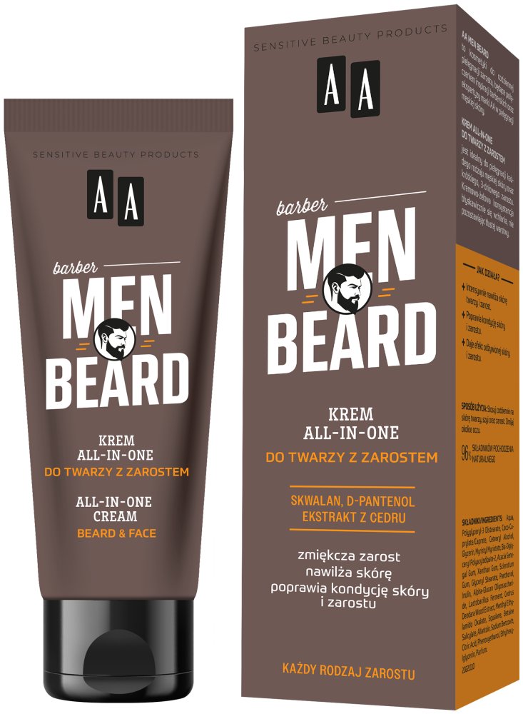 AA MEN Beard Krem all-in-one do twarzy z zarostem 50 ml
