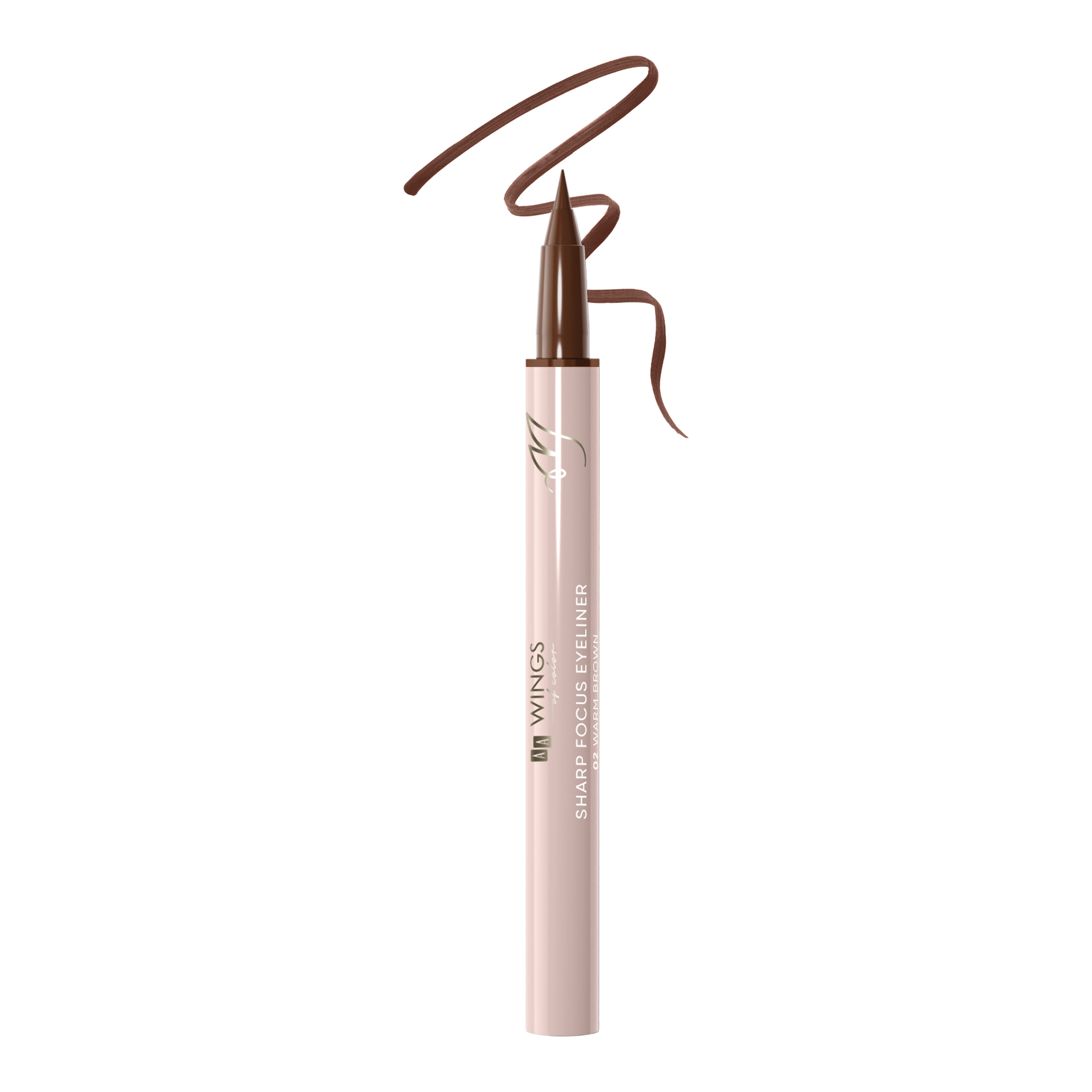 AA Wings Of Color Trust Your Wings Sharp Focus Eyeliner Precyzyjny eyeliner w pisaku 02 Warm Brown 0,55 ml