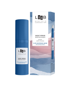 AA LAAB AM:PM SKINCYCLING Night serum eksfoliujące 0,1% glycolic acid encapsulated 30 ml