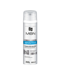 AA MEN SENSITIVE CARE Pianka do golenia łagodząco-ochronna 300 ml
