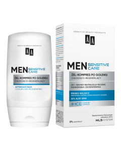 AA MEN Sensitive żel-kompres po goleniu chłodząco-regenerujący 100 ml