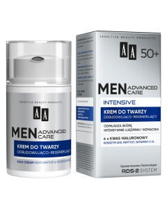 AA MEN ADVANCED CARE INTENSIVE 50+ krem do twarzy odbudowująco-regenerujący 50 ml