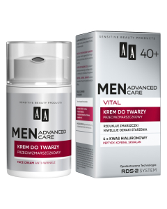 AA MEN ADVANCED CARE VITAL 40+ krem do twarzy przeciwzmarszczkowy 50 ml