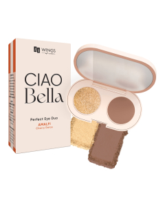 AA Wings Of Color Ciao Bella Perfect Eye Duo 03 Milky Brown + Gothic Gold 2x1,2g