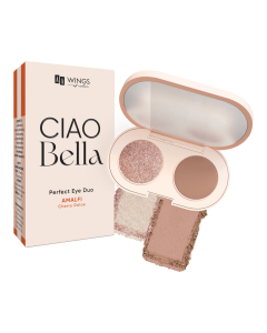 AA Wings Of Color Ciao Bella Perfect Eye Duo 01 Truffle Brown + Mirage Silver 2x1,2g