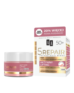 AA Technologia Wieku 5Repair 50+ Aktywny Lifting Krem na dzień liftingująco-rozświetlający 60 ml
