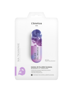 L'BIOTICA Maska na tkaninie ze śluzem ślimaka - błyskawiczna regeneracja 23 ml