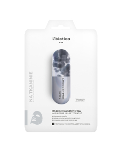 L'BIOTICA Maska hialuronowa na tkaninie - nawilża i uelastycznia 23 ml