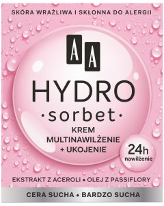 AA Hydro Sorbet Krem multinawilżenie + odżywienie cera sucha/bardzo sucha 50 ml