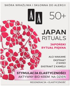 AA JAPAN RITUALS Stymulacja elastyczności Aktywny bio-krem na dzień 50+, 50 ml