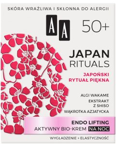 AA JAPAN RITUALS Endo lifting Aktywny bio-krem na noc 50+ 50 ml