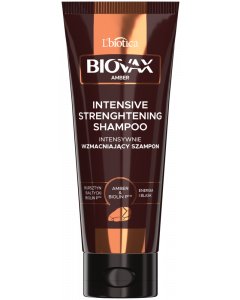 BIOVAX Amber (Bursztyn & Biolin) Intensywnie wzmacniający szampon do włosów 200 ml
