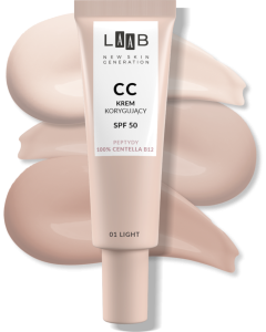 AA LAAB 100% Centella B12 Krem koloryzujący CC z SPF50 01 Light 30 ml
