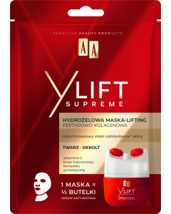 AA Y Lift Supreme Maska-lifting hydrożelowa peptydowo-kolagenowa