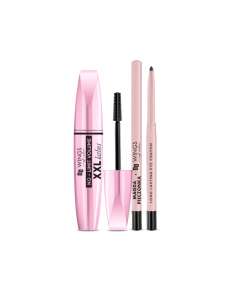 Zestaw AA WINGS OF COLOR Tusz do rzęs No Limit Volume XXL Lashes i Długotrwała kredka do oczu The Black Star Secrets