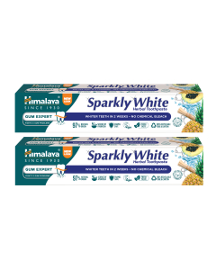ZESTAW Himalaya Ziołowa pasta wybielająca Sparkly White 75 ml 2 SZTUKI