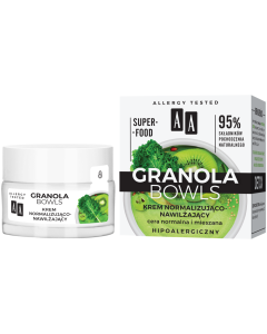 AA GRANOLA BOWLS Krem normalizująco-nawilżający detox cera normalna i mieszana 50 ml