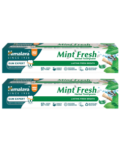 ZESTAW Himalaya Herbals Herbal Toothpaste Mint Fresh ziołowa pasta do zębów 75ml 2 SZTUKI