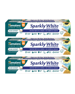 ZESTAW Himalaya Ziołowa pasta wybielająca Sparkly White 75 ml x 3 SZTUKI