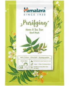 Himalaya Oczyszczająca maska na tkaninie z neem i olejkiem z drzewa herbacianego 30 ml
