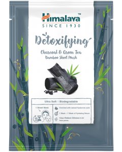 Himalaya Detoksykująca maska do twarzy na tkaninie  z węglem i zielona herbatą 30 ml