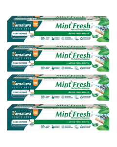 ZESTAW Himalaya Herbals Herbal Toothpaste Mint Fresh ziołowa pasta do zębów 75ml 4 SZTUKI
