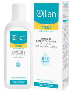 Oillan Med+ Emulsja natłuszczająca do kąpieli dermatologicznej 500 ml