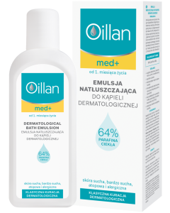 Oillan Med+ Emulsja natłuszczająca do kąpieli dermatologicznej 200 ml