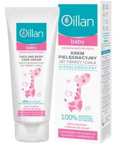 Oillan Baby krem pielęgnacyjny do twarzy i ciała 75 ml