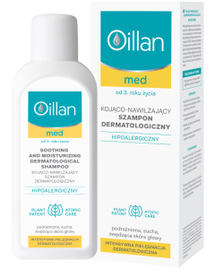 Oillan Med+ Kojąco-nawilżający szampon dermatologiczny 150 ml