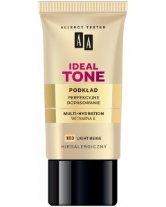 AA Make Up Ideal Tone foundation Perfekcyjne dopasowanie 103 light beige 30 ml