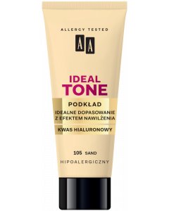 AA Make Up Ideal Tone foundation Perfekcyjne dopasowanie 105 sand 30 ml