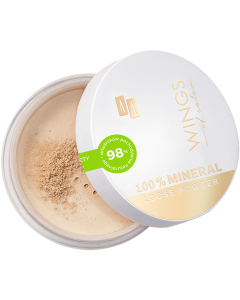 AA WINGS OF COLOR 100% Pure Mineral Loose Powder Puder Sypki Mineralny Idealnie Kryjący 10 Vanilla 8 g