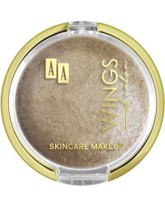 AA WINGS OF COLOR Wypiekany mineralny puder do twarzy i ciała 150 Golden 9 g