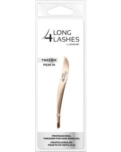 LONG4LASHES pęseta końcówki skośne