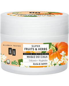 AA SUPER FRUITS&HERBS Masło do ciała dynia&jaśmin 200 ml