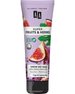 AA SUPER FRUITS&HERBS Krem do rąk figa&lawenda 100 ml