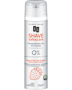 AA SHAVE SAFE&CARE Żel do golenia STRAWBERRY 200 ml