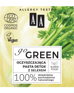 AA GO GREEN oczyszczająca pasta detox z selerem ORGANIC 50 ml