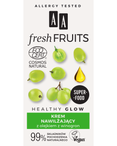 AA FRESH FRUITS krem nawilżający z olejkiem z winogron NATURAL 50 ml