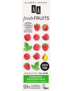 AA FRESH FRUITS maseczka regenerująca z ekstraktem z maliny NATURAL 40 ml