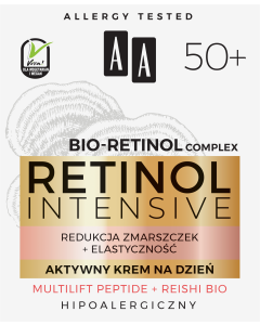AA RETINOL INTENSIVE 50+ aktywny krem na dzień redukcja zmarszczek+elastyczność 50 ml
